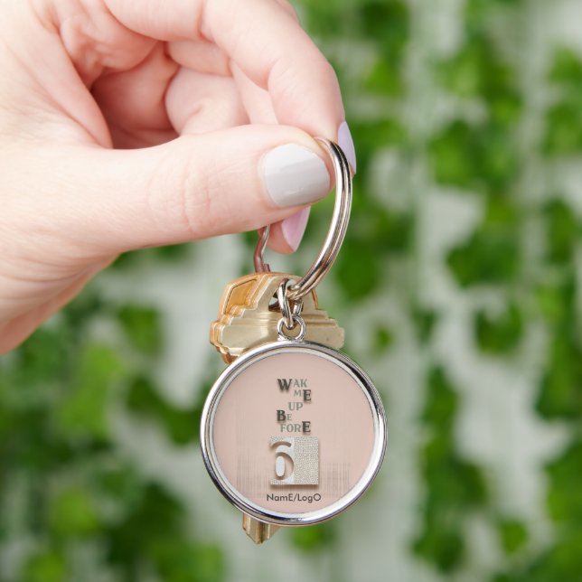 typography_5_wake me up before 6 key ring (Hand)