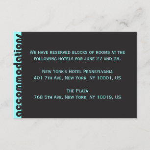 TYPOGRAPHY  Bar Bat Mitzvah Accommodations Card