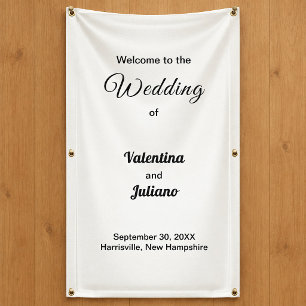 Typography-Based Black and White Portrait Wedding Banner