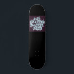 Typography Black Skateboard<br><div class="desc">A rich deep blue and black skateboard with a cool typography design of the four elements: air,  water,  earth,  fire. How ancient cultures describe cosmology.</div>
