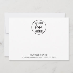 Typography Business Logo Thank You Card