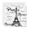 Typography Calligraphy Paris France Eiffel Tower 