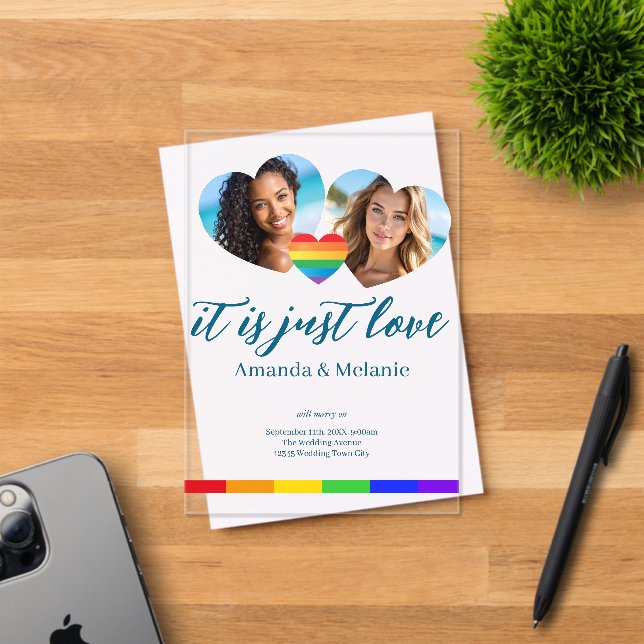 Typography, colour and clearness  acrylic invitations (Insitu (Invitation Card))