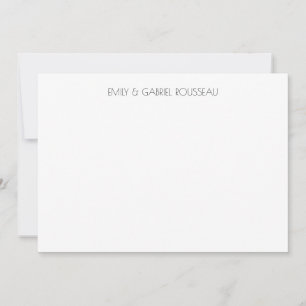 Typography Couple Name Minimalist Card