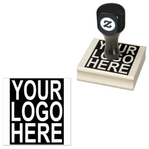 Typography Custom Business Logo Rubber Stamp