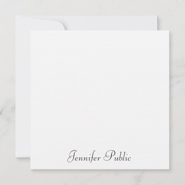 Typography Elegant Modern Simple Template Linen (Front)