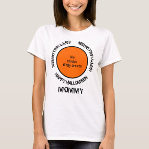 Typography Family Matching Mummy Happy Halloween T-Shirt