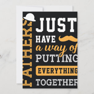 Typography Father's Day Invitation