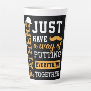 Typography Father's Day Latte Mug