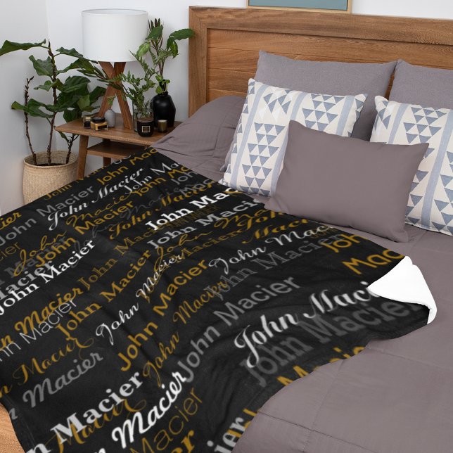 Typography Fleece Blanket (Creator Uploaded)