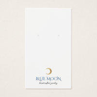 Typography Gold Moon Earring Jewellery Display Car