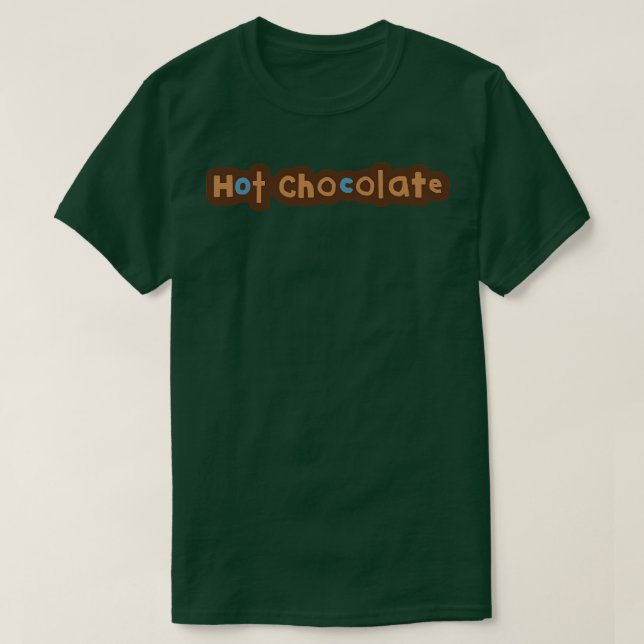Typography Hot Chocolate T-Shirt (Design Front)