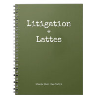 Typography Latte Study Law Student Trendy Olive