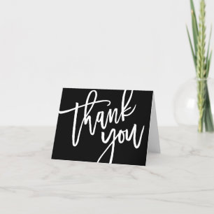 Typography, Lettering, Baby Shower, Birthday Party Thank You Card