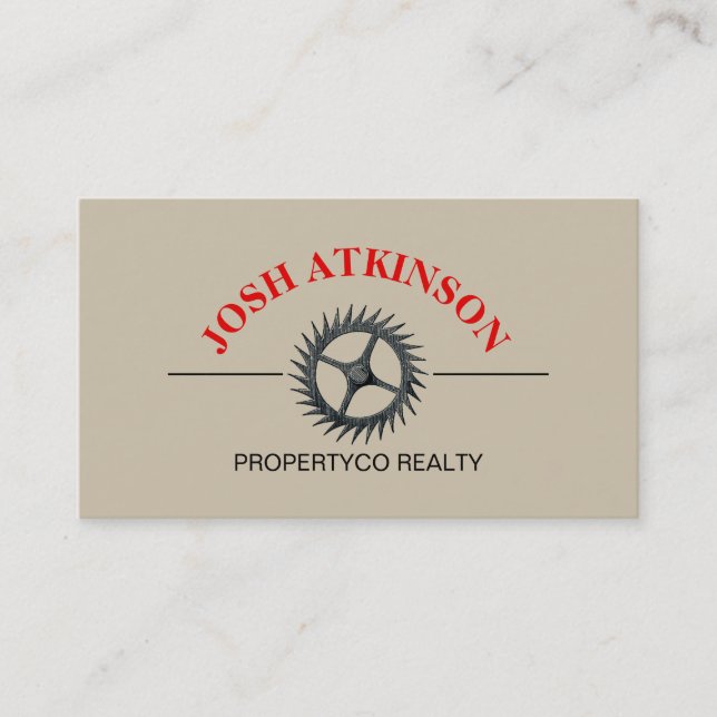 Typography Logo Minimalist Custom Template Card (Front)