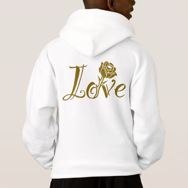 Typography Meets Nature: The Love Rose (Back)