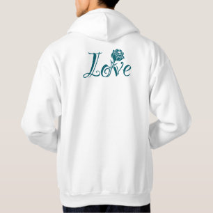 Typography Meets Nature: The Love Rose Hoodie