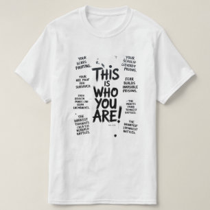 Typography men's t-shirt white tshirt