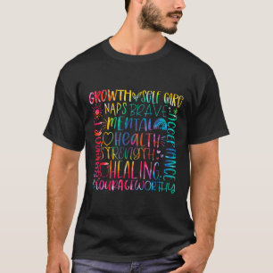 Typography Mental Health Awareness - Mental Health T-Shirt