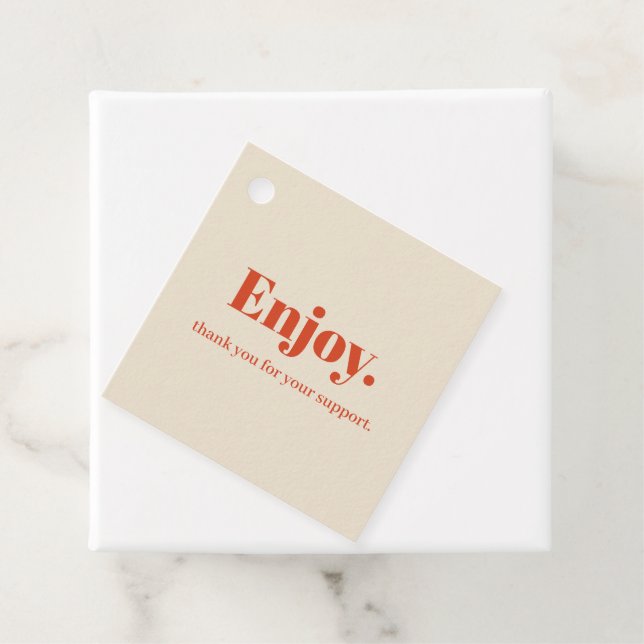 Typography Minimalist Hang Tag Design (In Situ)