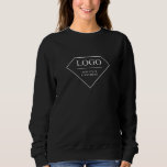 Typography Modern Black Personalised Gift Add Logo Sweatshirt<br><div class="desc">You can customise it with your photo,  logo or with your text.  You can place them as you like on the customisation page. Funny,  unique,  pretty,  or personal,  it's your choice.</div>