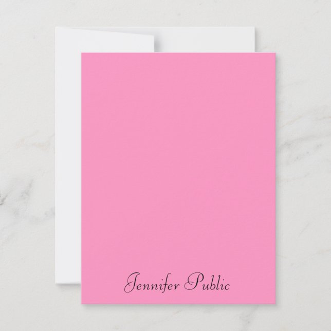 Typography Modern Minimalist Template Pink (Front)