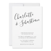 Typography Modern Personalised Black White Stylish