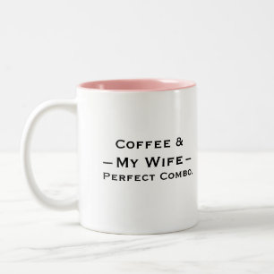 Typography Mug Design – Coffee & My Wife