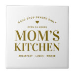 Typography Mum’s Kitchen Custom Ceramic Tile<br><div class="desc">Typography Mum’s Kitchen Custom Ceramic Tile</div>