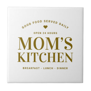 Typography Mum’s Kitchen Custom Ceramic Tile
