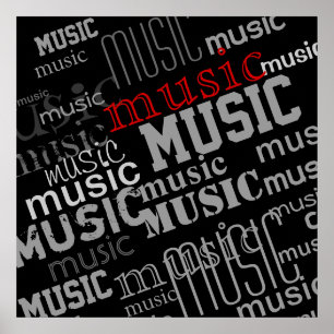 typography music decor idea
