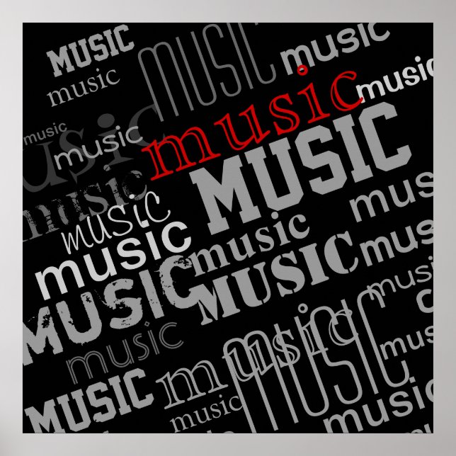 typography music decor idea (Front)