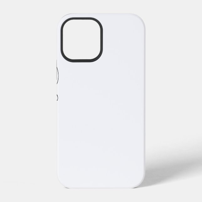 Typography Name Monogram Stylish Modern Template iPhone Case (Back)