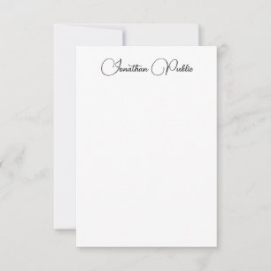 Typography Name Template Elegant Modern Vertical