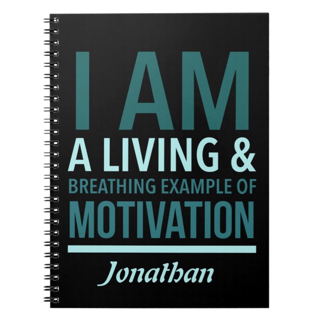 Typography Personalised Notebook (Front)