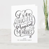 Typography Phrase | Love Laughter Magical Memories