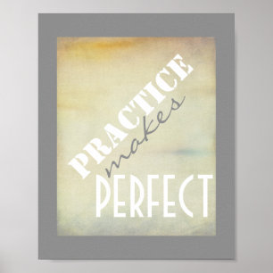 typography poster practice make perfect