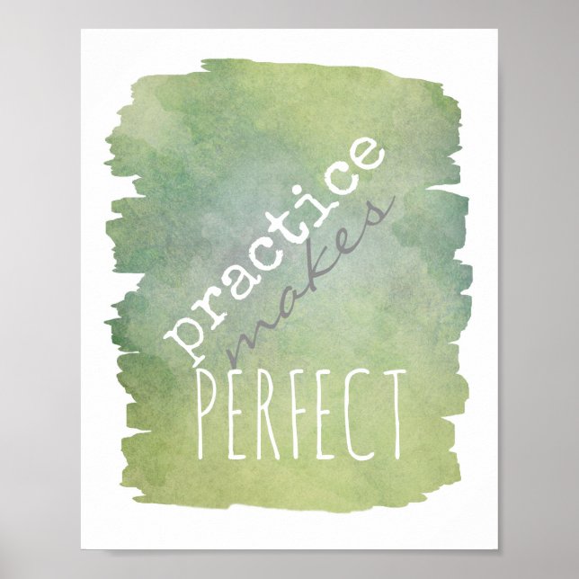 typography poster practice make perfect (Front)
