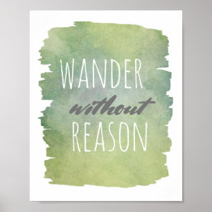 typography poster wander without reason