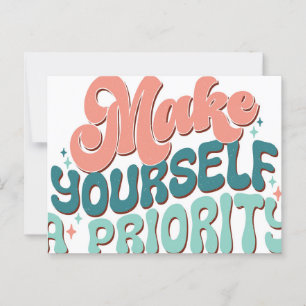 Typography Quotes Design Postcard