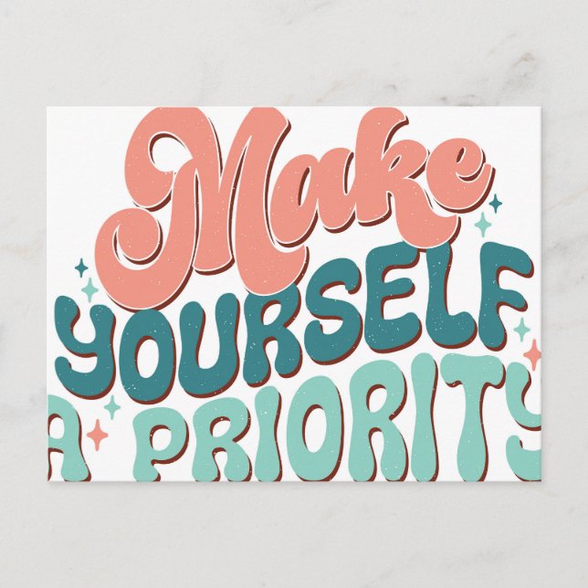 Typography Quotes Design Postcard (Front)