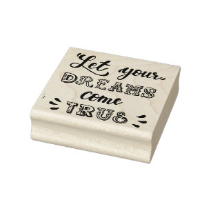 Typography Rubber Stamp