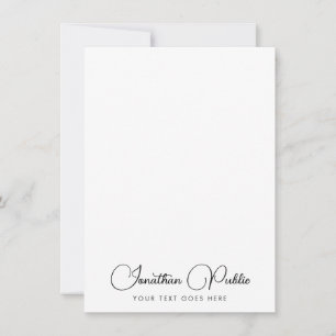 Typography Script Name Modern Vertical Template
