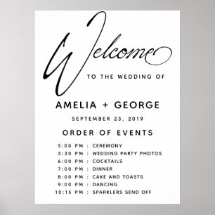 Typography Script Natural Handwriting Poster