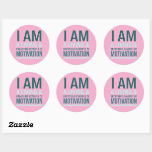 Typography Self Motivation Sticker