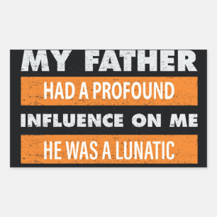 Typography t-shirt design rectangular sticker
