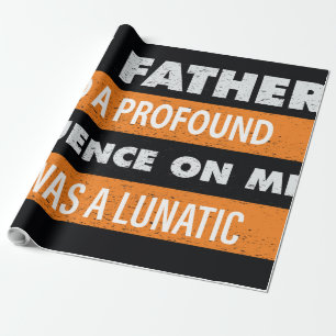Typography t-shirt design wrapping paper