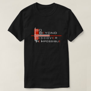Typography Text Design With Stripes Pattern T-Shirt