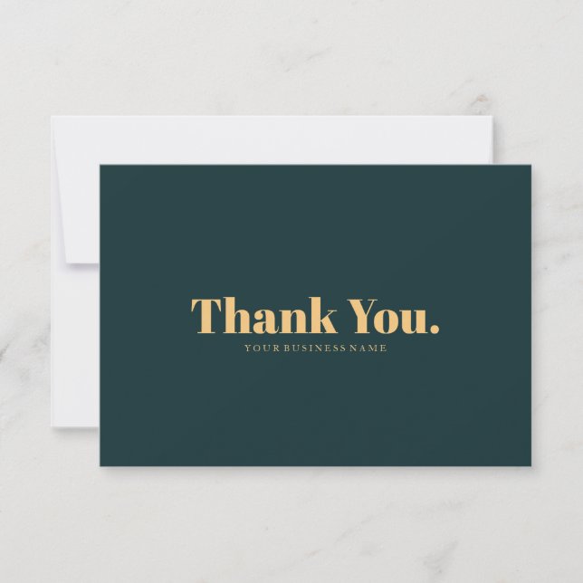 Typography  Thank You Card Design (Front)