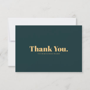 Typography Thank You Card Design